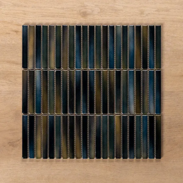 Middleton Marine Opal Kit Kat Porcelain Mosaic Tile 12x92mm