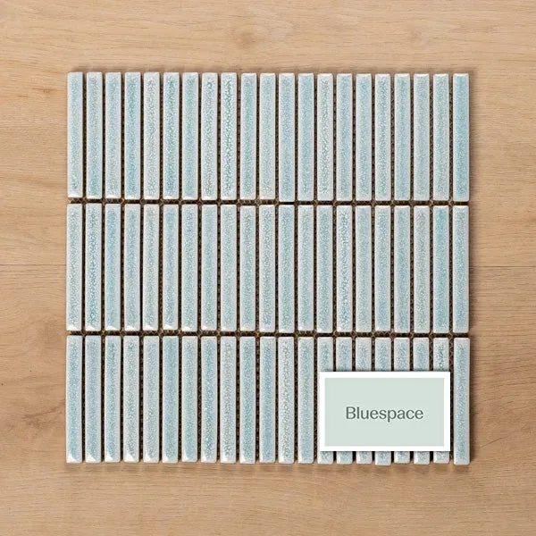 Middleton Mint Kit Kat Porcelain Mosaic Tile 12x92mm