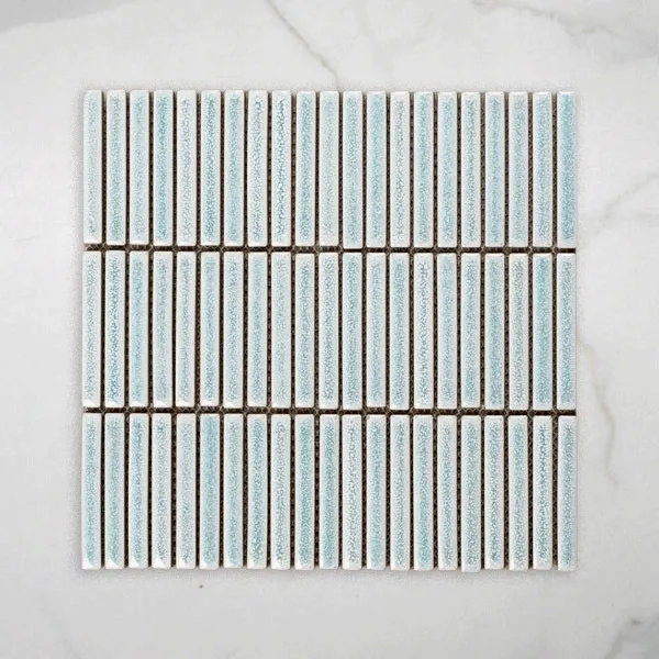 Middleton Mint Kit Kat Porcelain Mosaic Tile 12x92mm