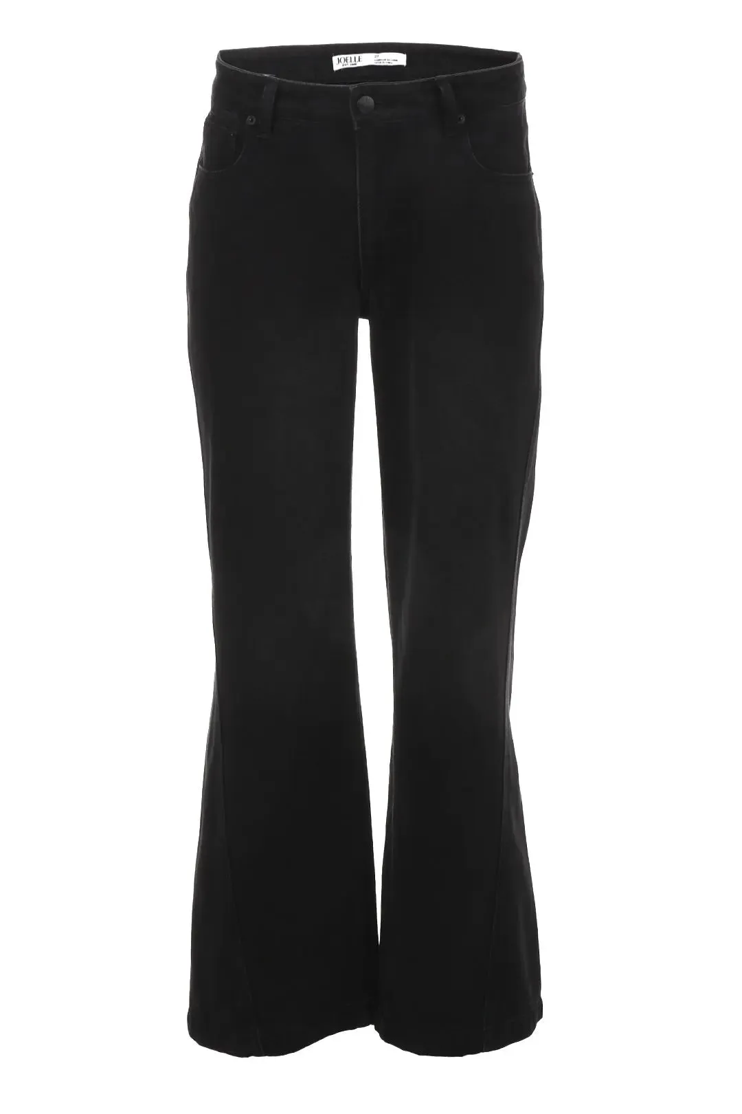 Nagano | Jeans jambe droite noir délavé