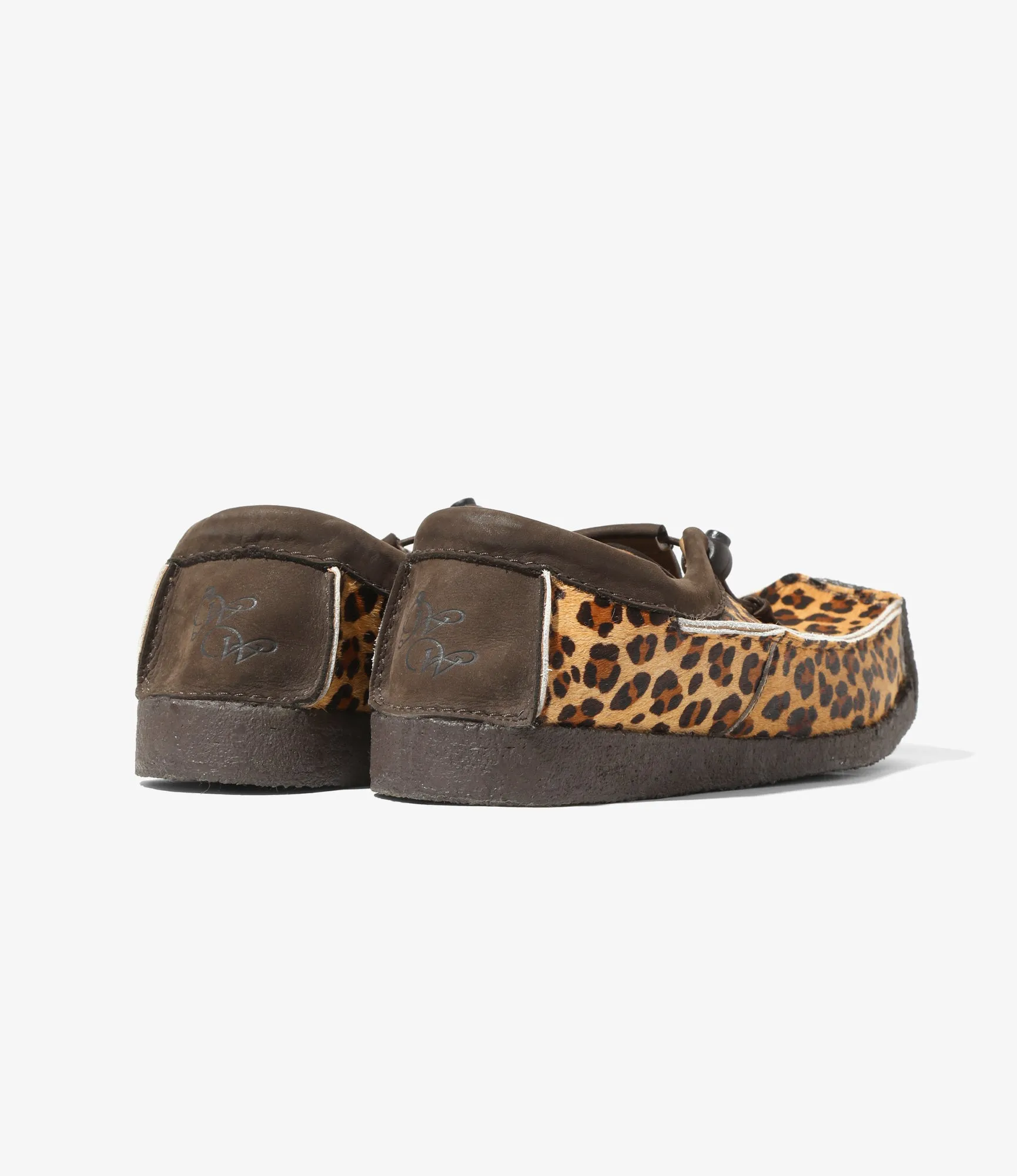 QR Low Moccasin – Leopard Pony