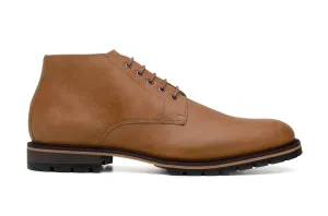 'Roger' vegan men's lace-up boots by Ahimsa - tan