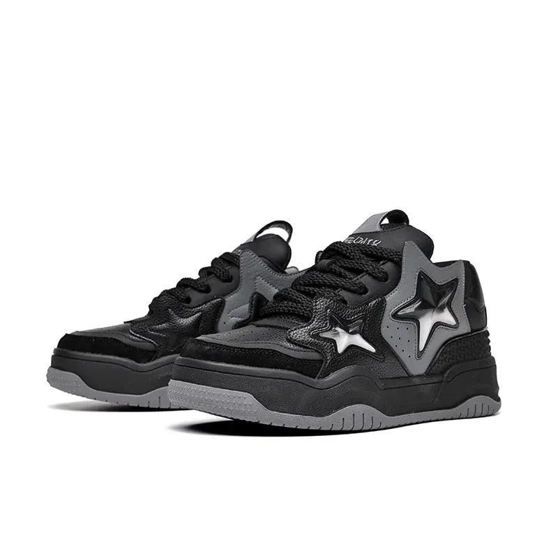 SBCS1241 Women's and Men's Casual Shoes - Leather Skateboard Sneakers