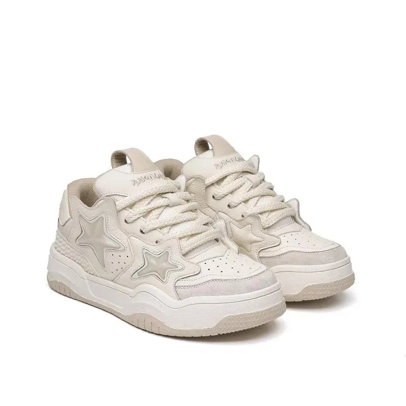 SBCS1241 Women's and Men's Casual Shoes - Leather Skateboard Sneakers