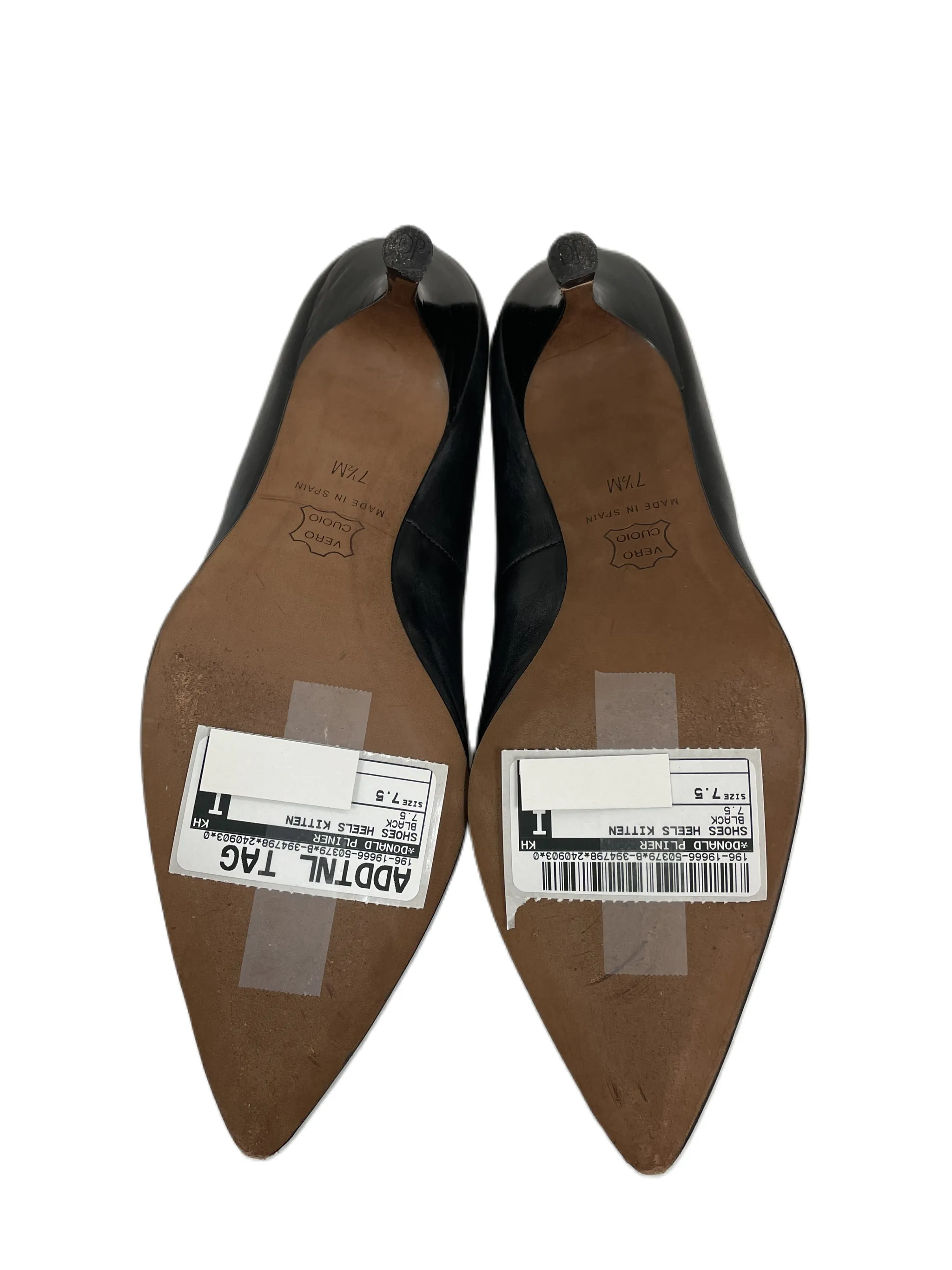 Shoes Heels Kitten By Donald Pliner In Black, Size: 7.5