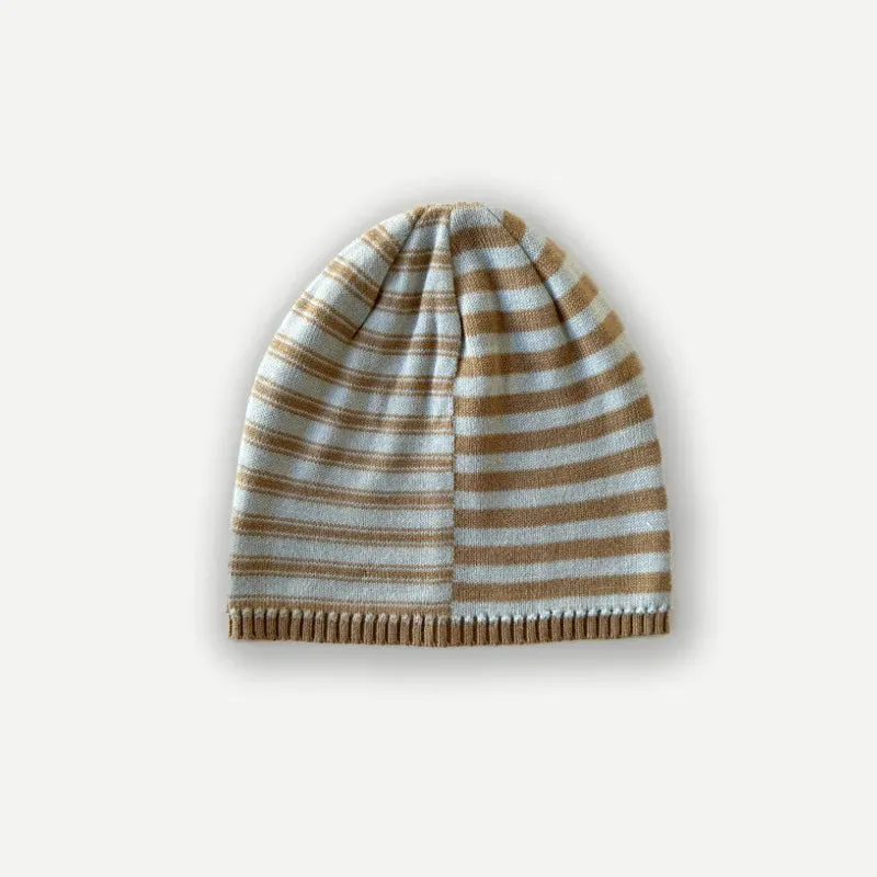 Sohiwoo Cotton Blend Knitted Beanies Hats For Women&Men Winter Warm Skullies Caps Unisex Outdoor Coldproof Ear Protection Hat Bonnet