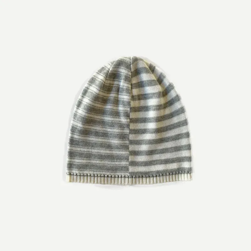 Sohiwoo Cotton Blend Knitted Beanies Hats For Women&Men Winter Warm Skullies Caps Unisex Outdoor Coldproof Ear Protection Hat Bonnet