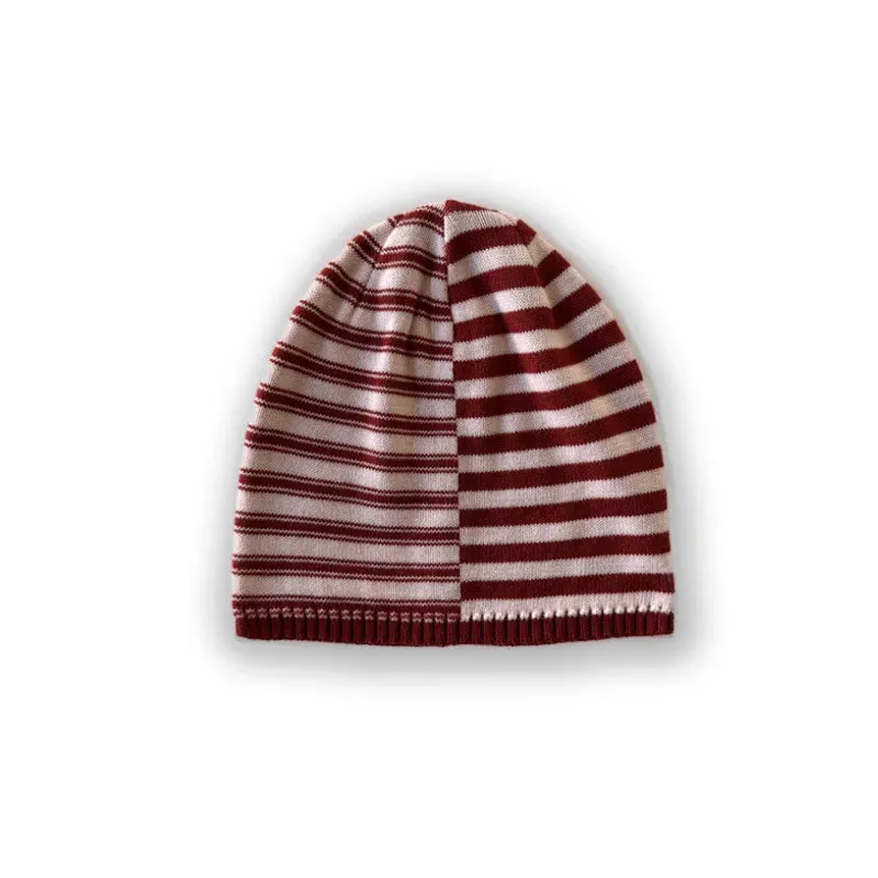 Sohiwoo Cotton Blend Knitted Beanies Hats For Women&Men Winter Warm Skullies Caps Unisex Outdoor Coldproof Ear Protection Hat Bonnet