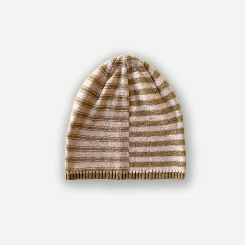 Sohiwoo Cotton Blend Knitted Beanies Hats For Women&Men Winter Warm Skullies Caps Unisex Outdoor Coldproof Ear Protection Hat Bonnet