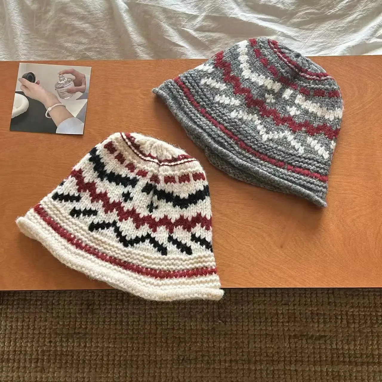 Sohiwoo Knitted Bucket Hats For Women&Men Winter Thicken Warm Panama Bob Female Outdoor Coldproof Fisherman Hats Unisex Basin Caps Gorro