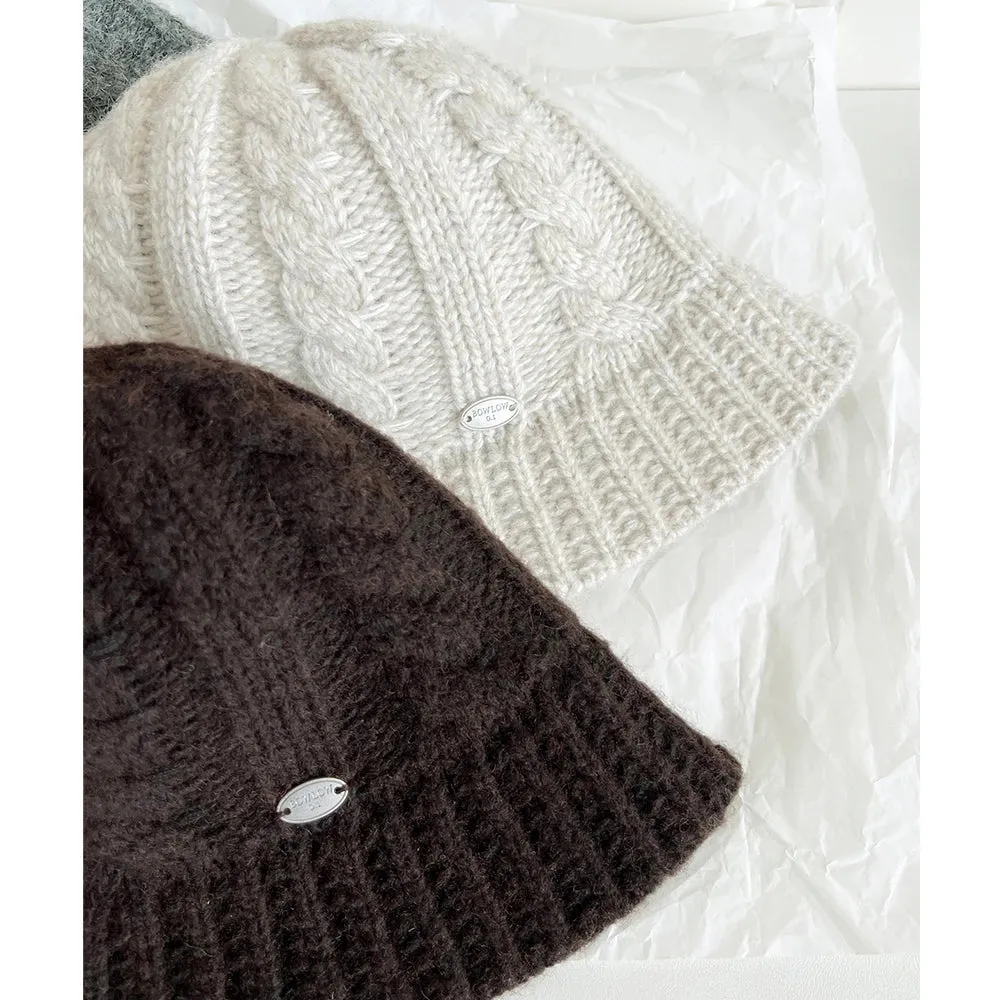 Sohiwoo Twists Knitted Beanies Hats For Women&Men Winter Warm Fisherman Hat Unisex Outdoor Coldproof Skullies Caps Female Panama Bonnet