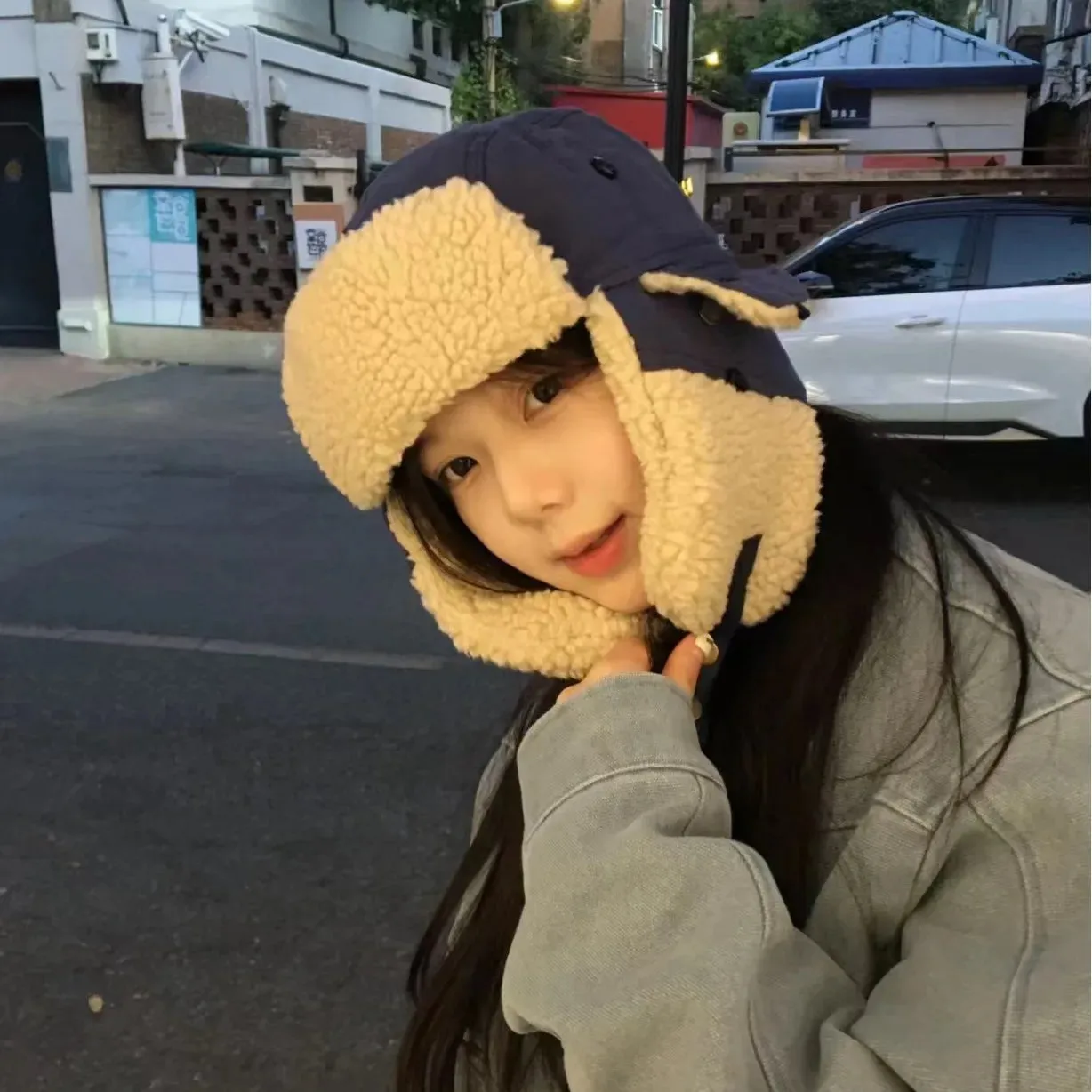 Sohiwoo Unisex Beanies Hats Winter Thicken Warm Pilot Aviator Hats Women Earmuffs Skullies Cap Outdoor Coldproof Ski Ear Protection Caps