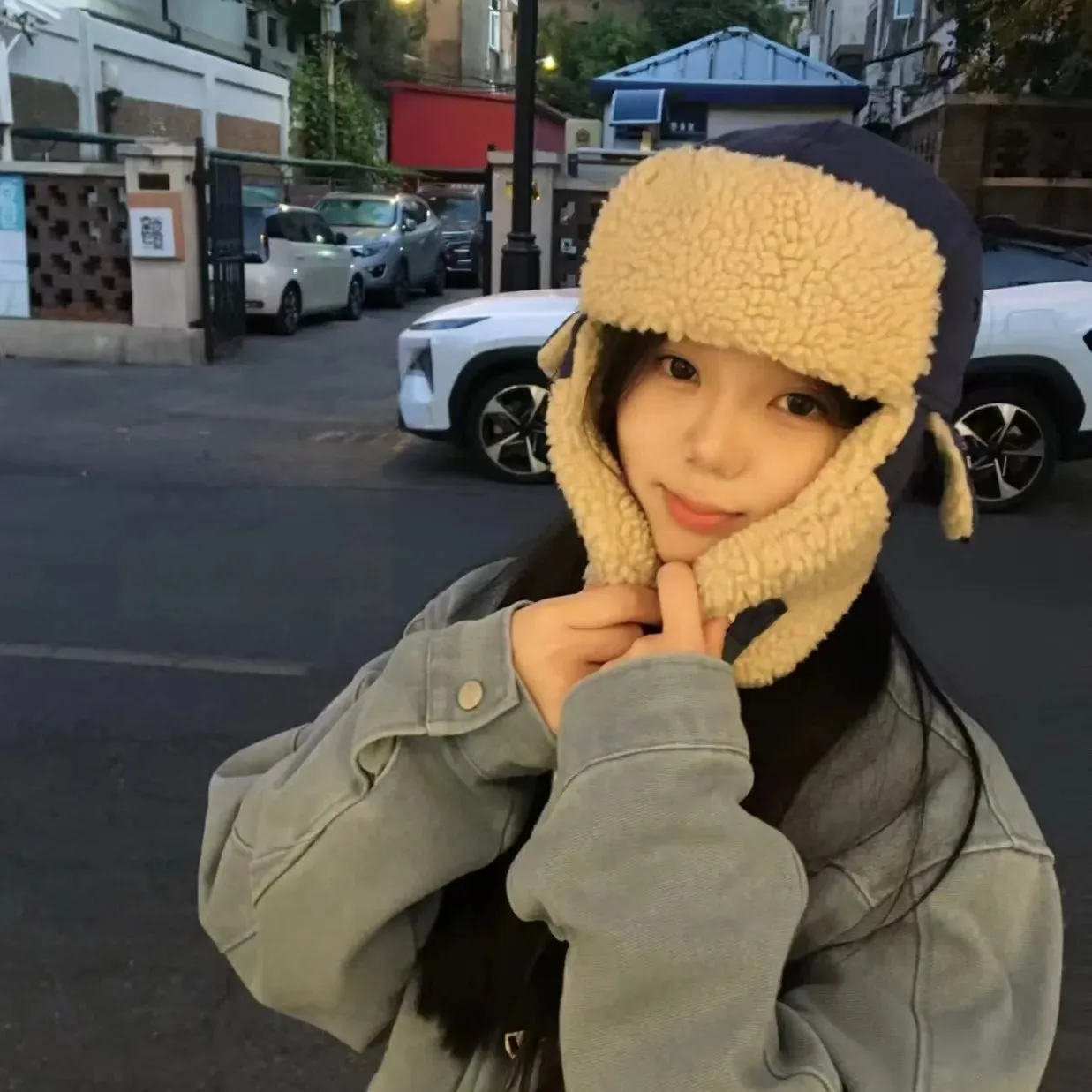 Sohiwoo Unisex Beanies Hats Winter Thicken Warm Pilot Aviator Hats Women Earmuffs Skullies Cap Outdoor Coldproof Ski Ear Protection Caps