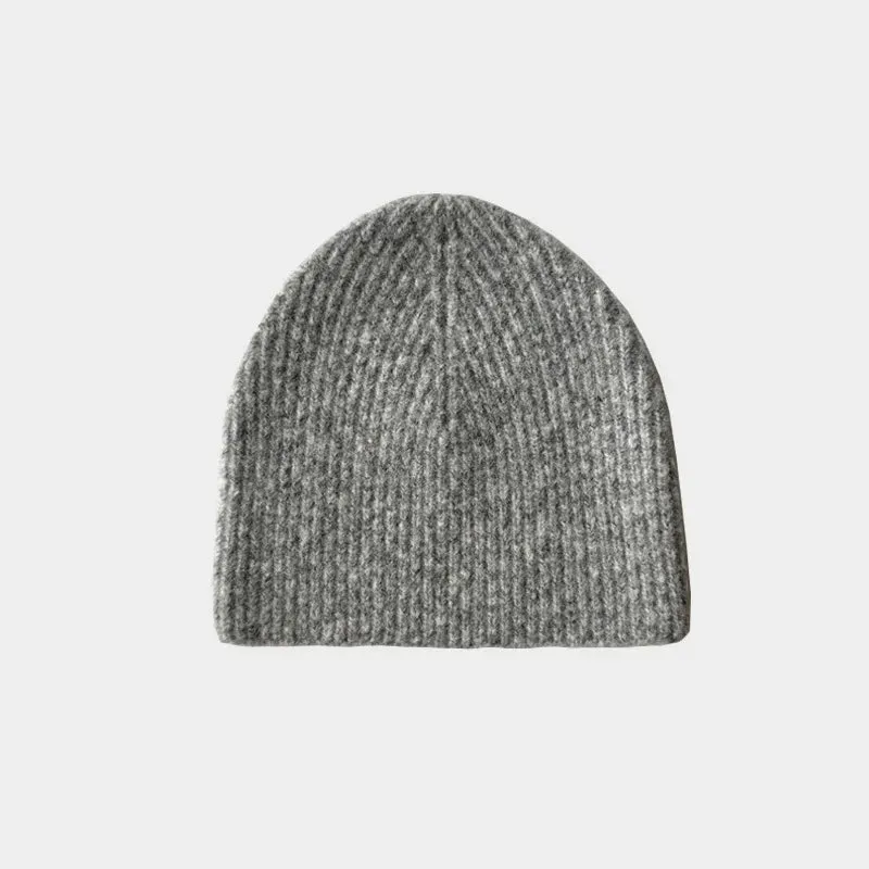 Sohiwoo Wool Blend Knitted Beanies Hats For Women&Men Winter Warm Soft Skullies Caps Unisex Outdoor Coldproof Ear Protection Hat Bonnet