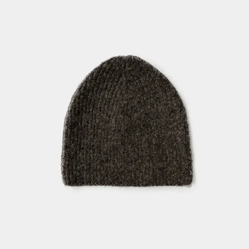 Sohiwoo Wool Blend Knitted Beanies Hats For Women&Men Winter Warm Soft Skullies Caps Unisex Outdoor Coldproof Ear Protection Hat Bonnet