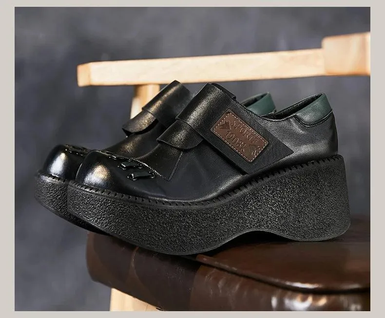 TSS121 Women's Casual Shoes - Flat Platform, Thick Heels Pumps