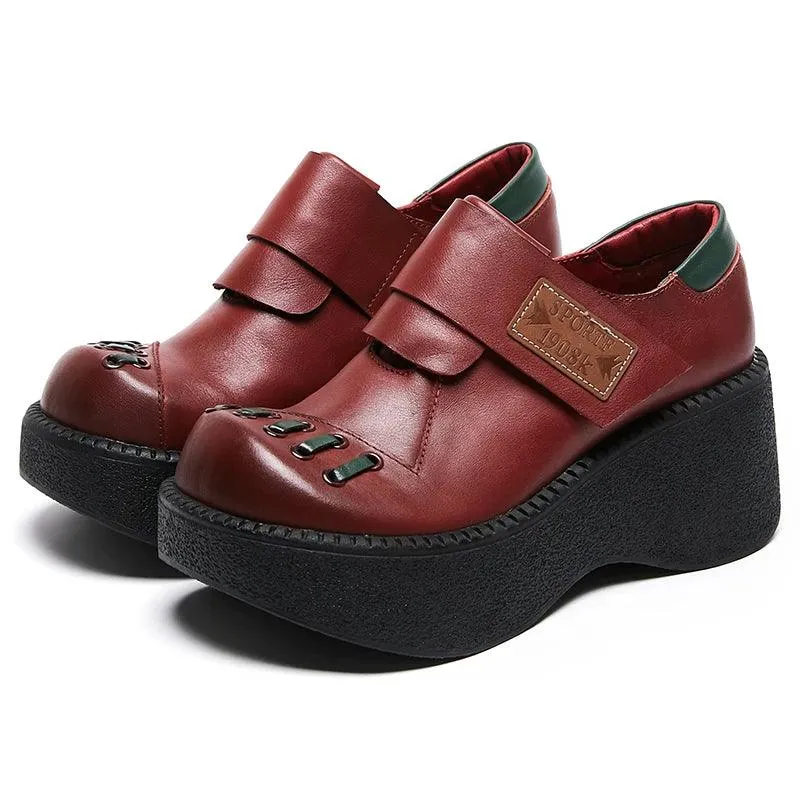 TSS121 Women's Casual Shoes - Flat Platform, Thick Heels Pumps