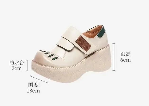 TSS121 Women's Casual Shoes - Flat Platform, Thick Heels Pumps