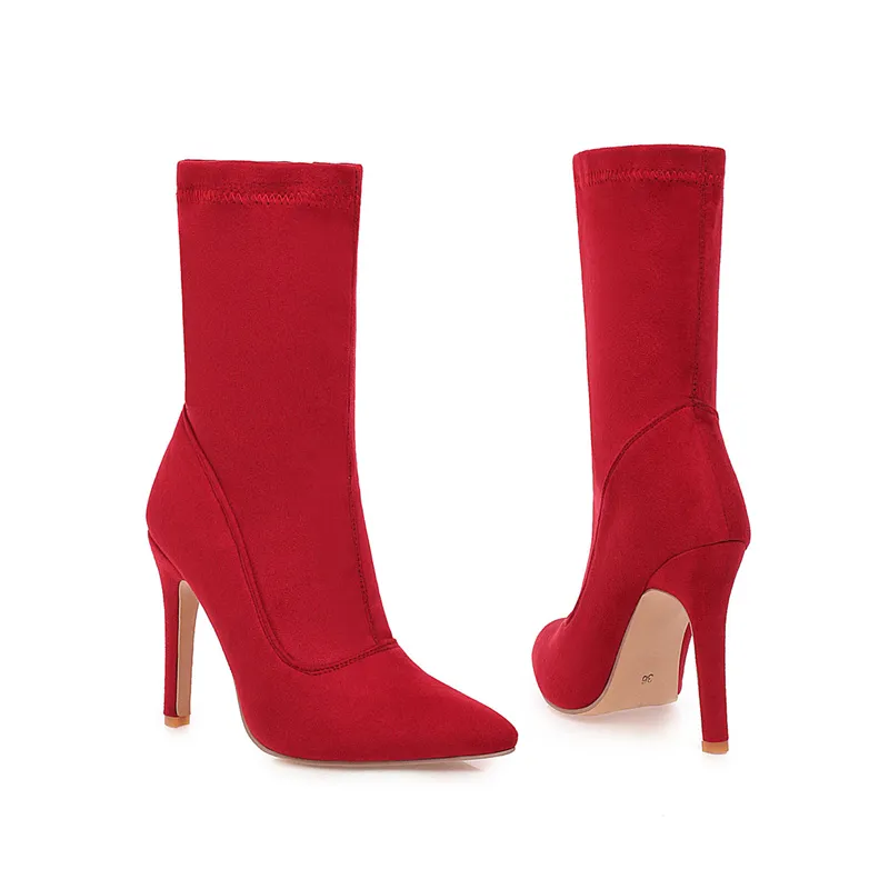 USS Shoes Nataly Women's Velvety Elastic Fall Boots