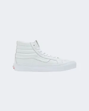 Vans Sk8-Hi Mono Leather Unisex Lifestyle Shoes White