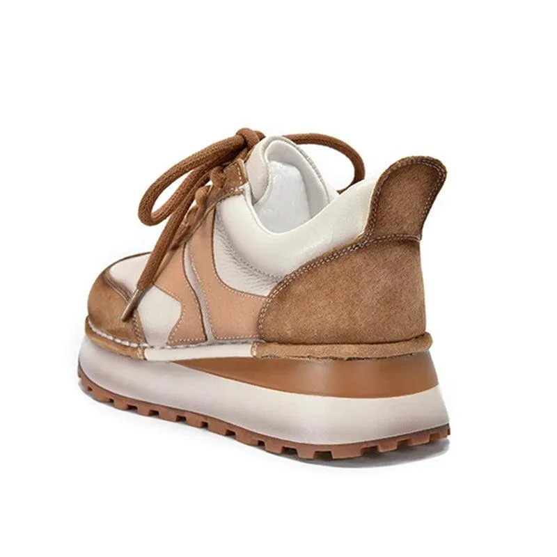 Women's Casual Shoes - Genuine Leather Flats - TSS153