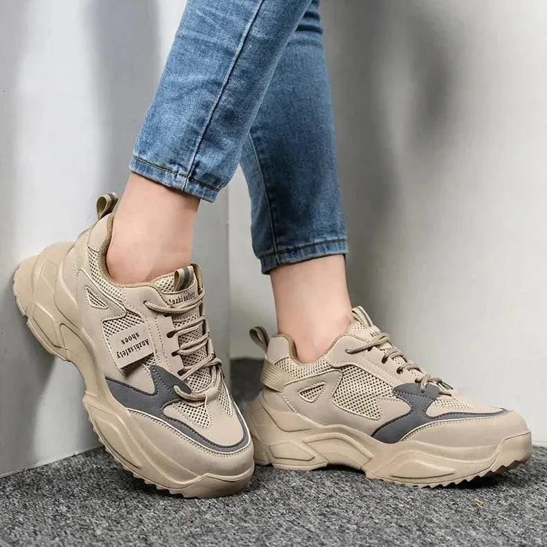 Women's Casual Shoes - LCS881 Breathable Safety Sneakers