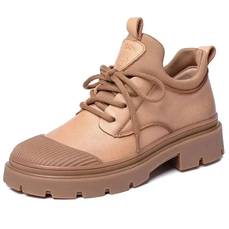 Women's Casual Shoes - Leather Loafer Sneaker - TSS138
