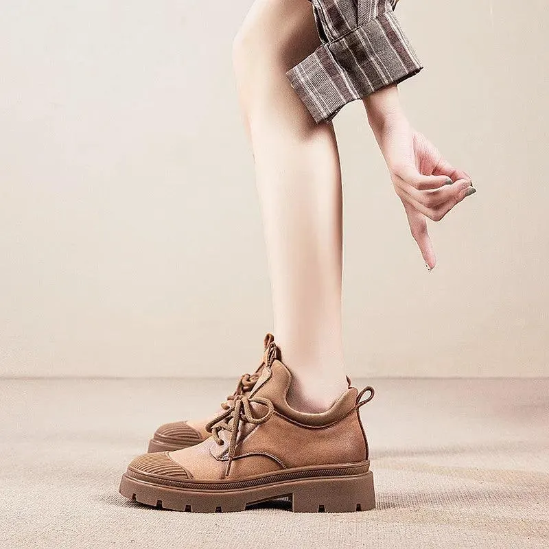 Women's Casual Shoes - Leather Loafer Sneaker - TSS138