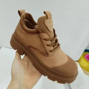 Women's Casual Shoes - Leather Loafer Sneaker - TSS138