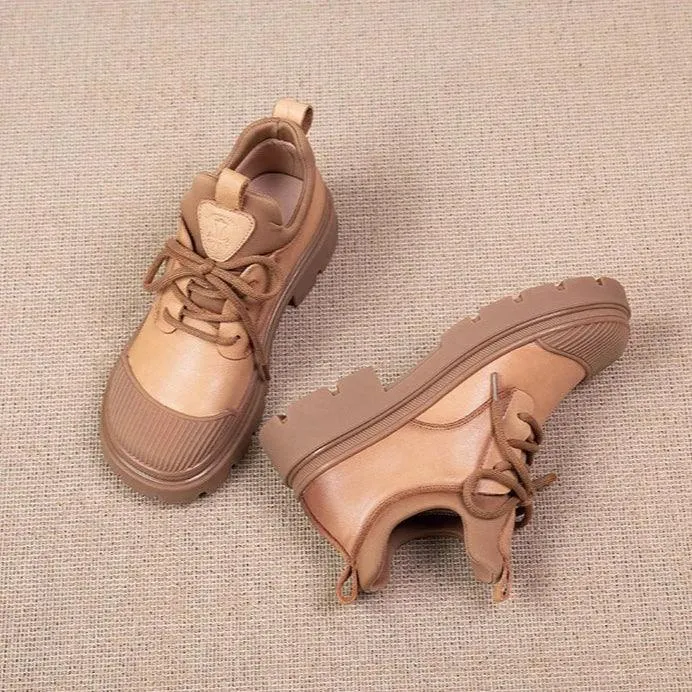 Women's Casual Shoes - Leather Loafer Sneaker - TSS138