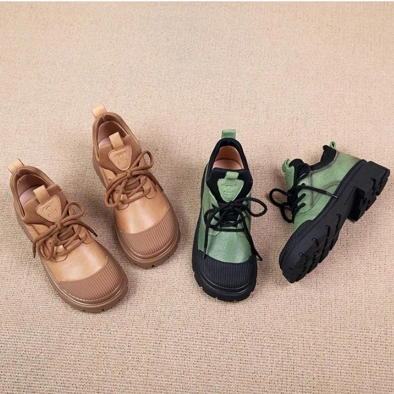 Women's Casual Shoes - Leather Loafer Sneaker - TSS138