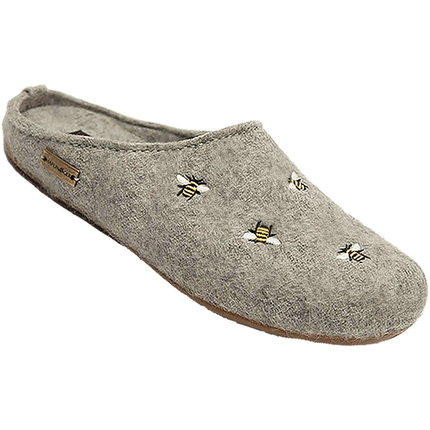 Women's Haflinger API Silver Grey Wool