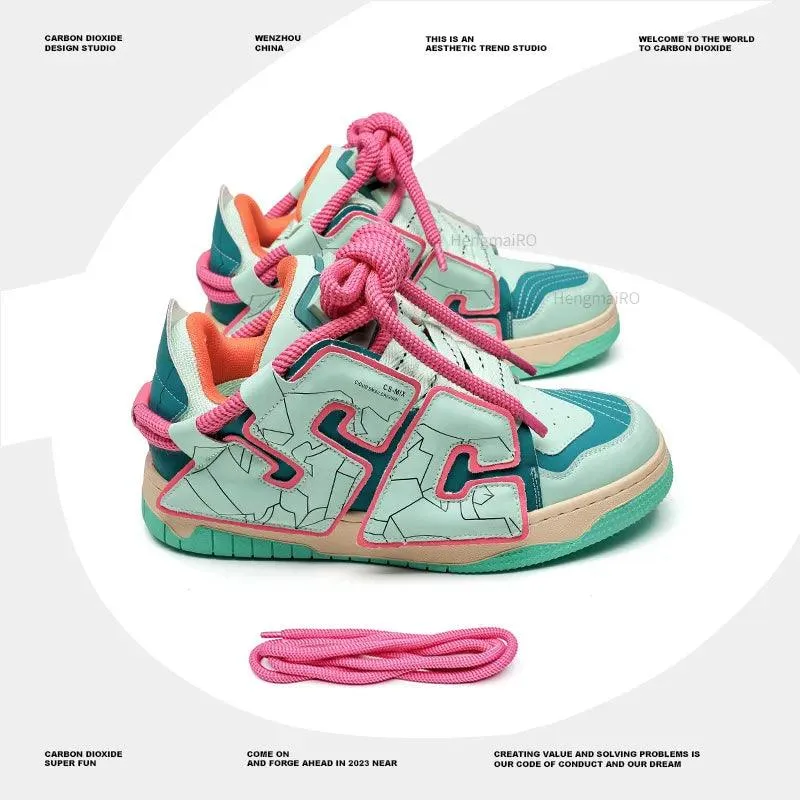 Y2K Women's and Men's Casual Shoes - Streetwear Skateboard Sneakers