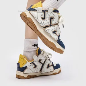 Y2K Women's and Men's Casual Shoes - Streetwear Skateboard Sneakers