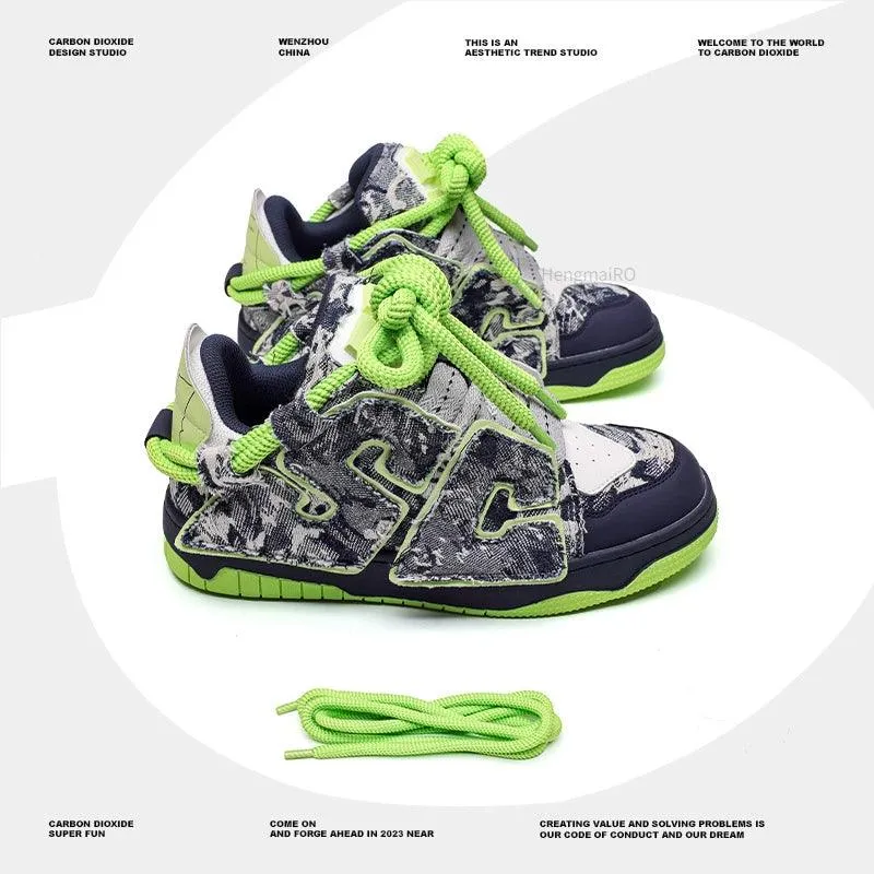 Y2K Women's and Men's Casual Shoes - Streetwear Skateboard Sneakers