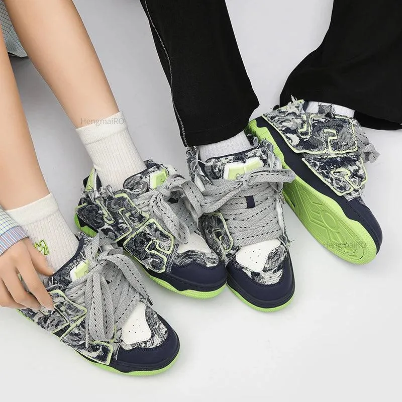 Y2K Women's and Men's Casual Shoes - Streetwear Skateboard Sneakers