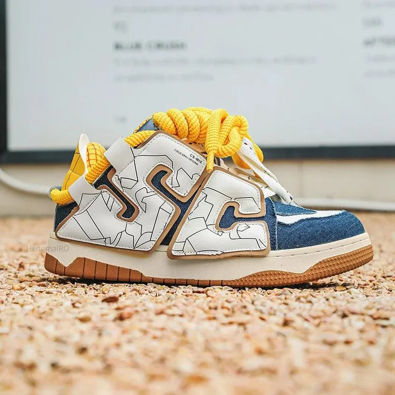 Y2K Women's and Men's Casual Shoes - Streetwear Skateboard Sneakers