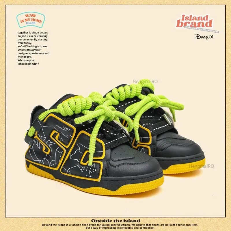 Y2K Women's and Men's Casual Shoes - Streetwear Skateboard Sneakers