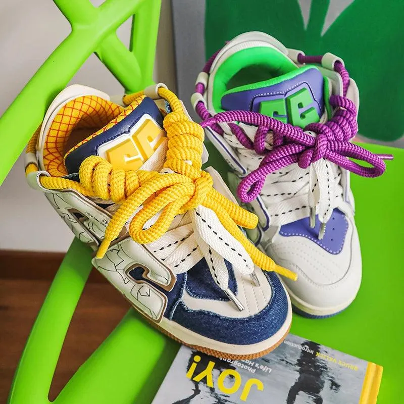 Y2K Women's and Men's Casual Shoes - Streetwear Skateboard Sneakers