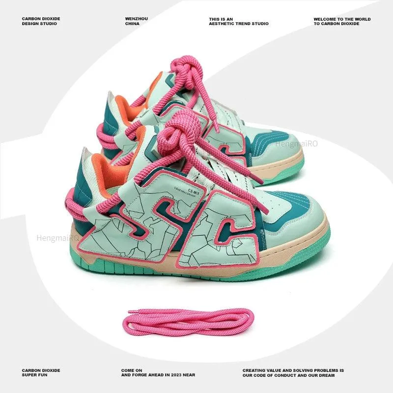 Y2K Women's and Men's Casual Shoes - Streetwear Skateboard Sneakers