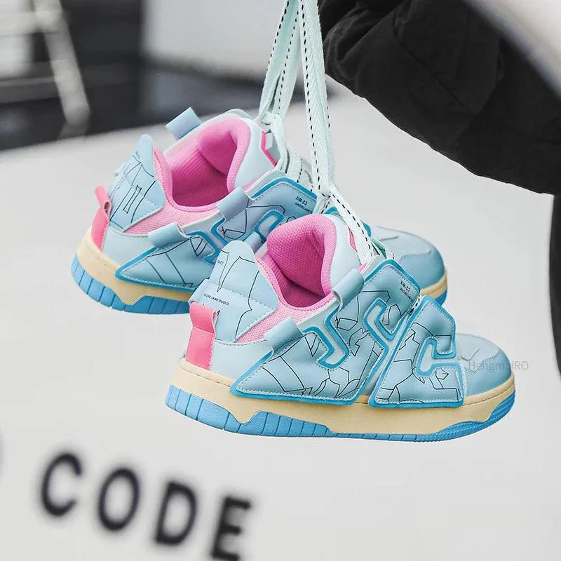 Y2K Women's and Men's Casual Shoes - Streetwear Skateboard Sneakers