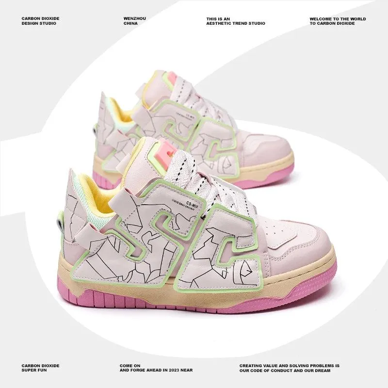 Y2K Women's and Men's Casual Shoes - Streetwear Skateboard Sneakers